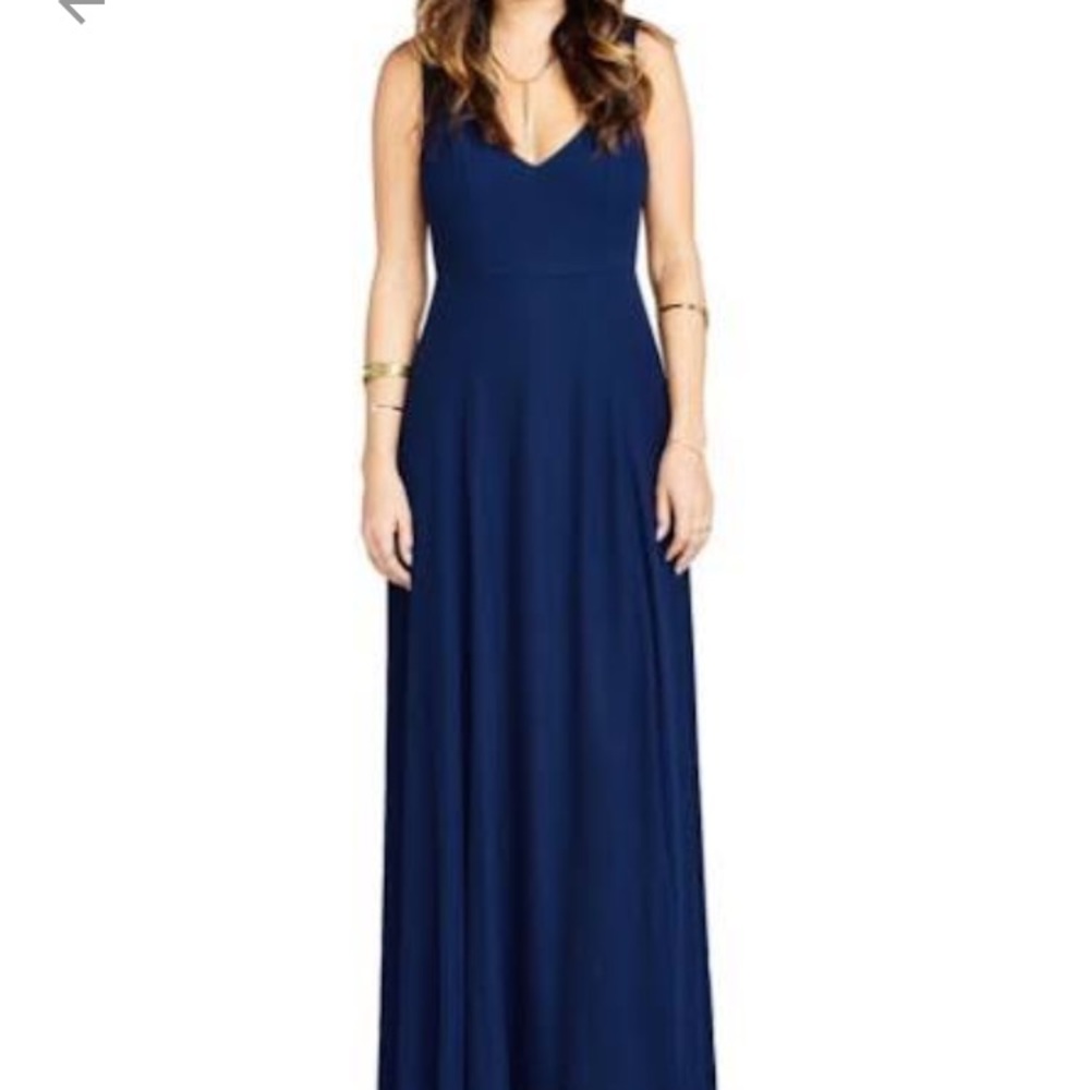 Show me your mumu jenn bridesmaid dress in navy